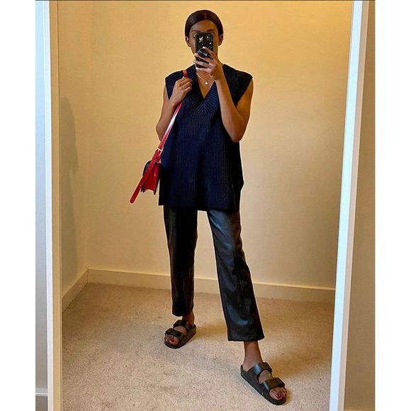 Knitted Oversized Vest Sweater Blogger Favorite - Picture 3 of 6